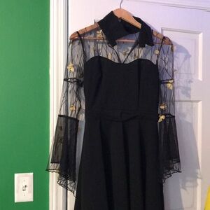 Black butterfly dress